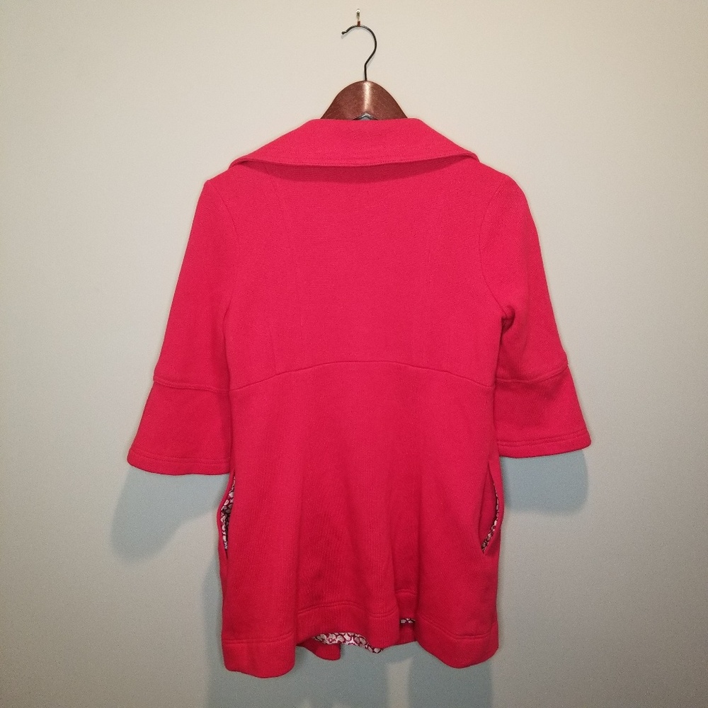 F21 Pleated Button Down Coat With 3/4 Sleeves - image 2